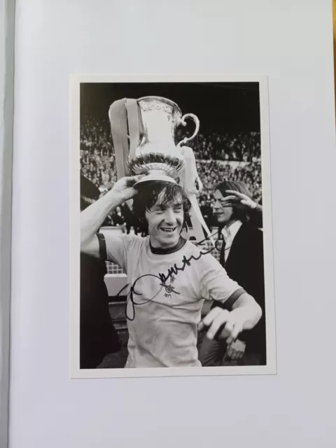 George Armstrong Arsenal "Signed" Hardback Geordie Armstrong On The Wing 2