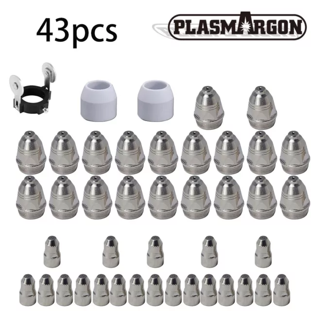 p80 plasmargon Air plasma cutting machine torch parts welding consumables 43pcs