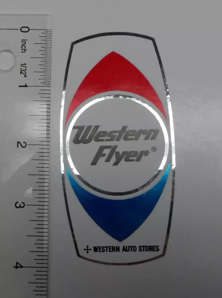 Western Flyer bicycle badge decal