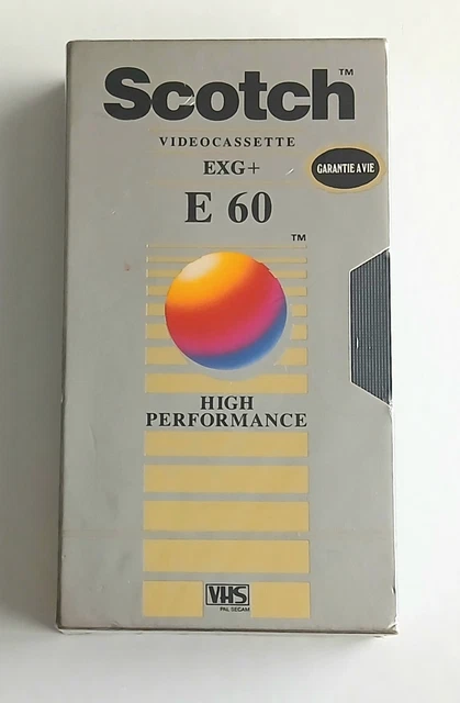 Lot 4 Cassettes VHS Scotch EHG & High Performance E-180 – Neuves