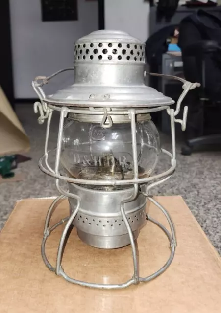 Adlake 300 Kero Delaware & Hudson RR (D&H RR) Hand Lantern, Clear Etched Globe