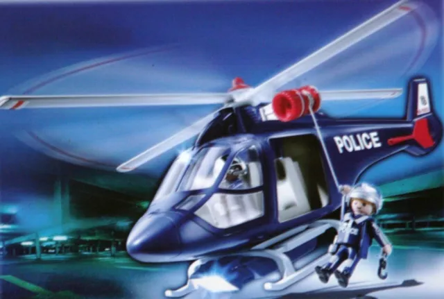 Playmobil -- Pièce de rechange -- Hélicoptère police 5183 --