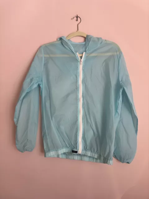 Brandy Melville Christy Hoodie Zip Up Women's Sweater Sweatshirt Sky Blue