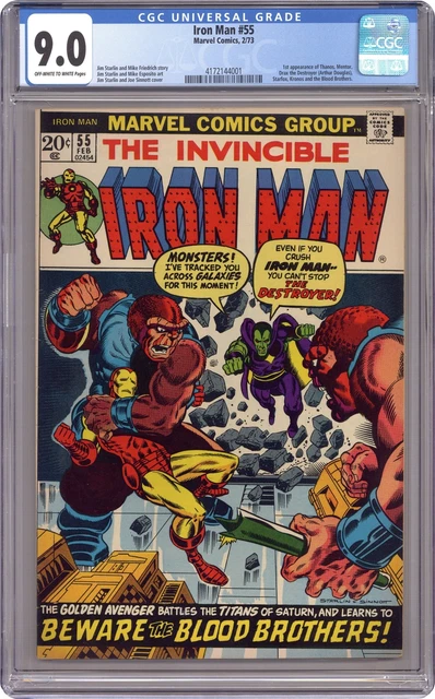 Iron Man #55 CGC 9.0 1973 4172144001 1st app. Thanos