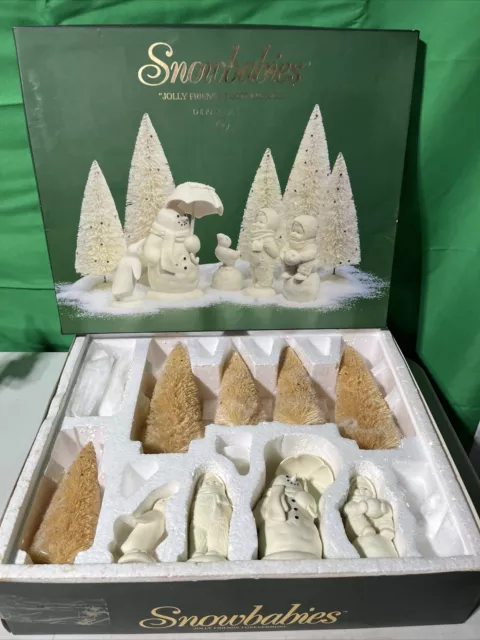 DEPT 56 ~ SNOWBABIES ~ JOLLY FRIENDS FOREVERMORE ~ SET IN BOX ~ Missing 1 Piece