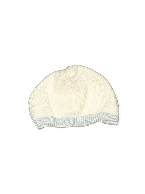 Mamiye Brothers Boys White Beanie 9 Months
