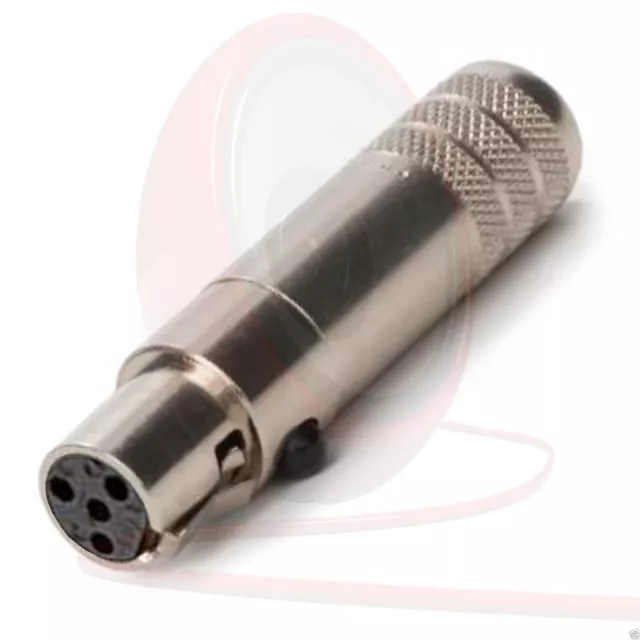 Switchcraft Tini Q-G® 4 Pin TA4FSH Mini XLR Connector, Steel Shell.