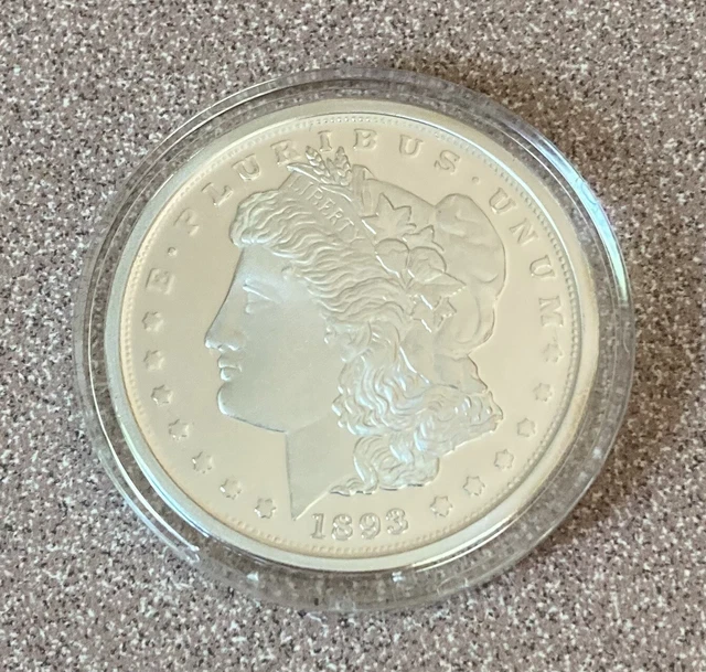 National Collectors Mint Morgan Tribute 1893-0  Dollar Coin Silver Clad Copy