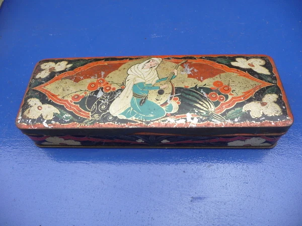Ancienne Boîte Ronde En Tôle Lithographiée - Jouet Enfant Ou Boîte à Bonbons 1900-1910