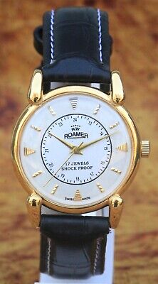 Luxury Vintage Roamer FHF ST96 17Jewels Hand Winding Swiss Made Men's Wristwatch