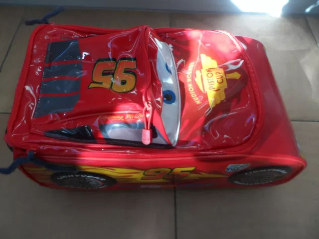 DISNEY STORE CARS Lightning McQueen Travel Case Wheelie Suitcase
