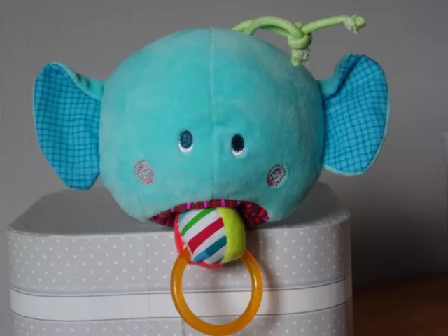 Doudou Lilliputiens Elephant Albert Vibrant  Oreilles Qui Crissent