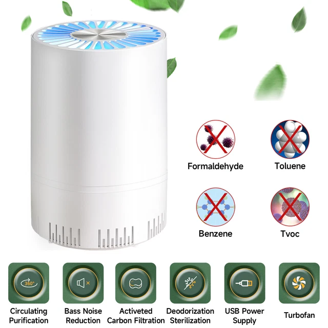 Room Air Purifier HEPA Filter Home Smoke-Cleaner Eater Indoor Dust Odor Remover