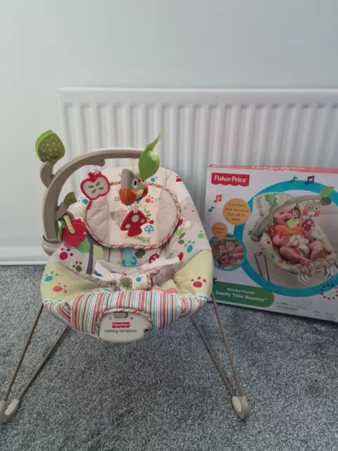 Woodsy friends sale comfy time bouncer