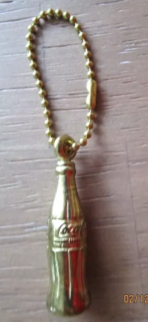 Coca-Cola Bottle Key Chain Made in the USA Vintage Keychain -A2