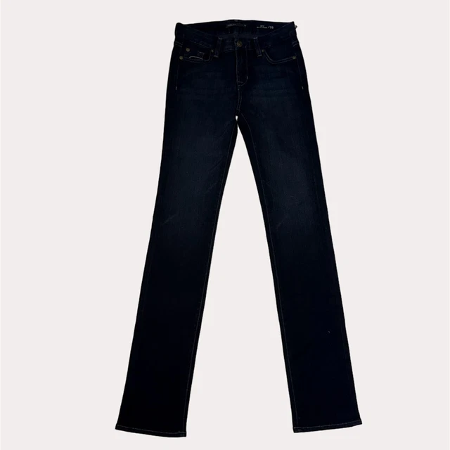 Fidelity Denim Rev Mid Rise Straight Leg Jeans Imperial Blue 26 NWT ss