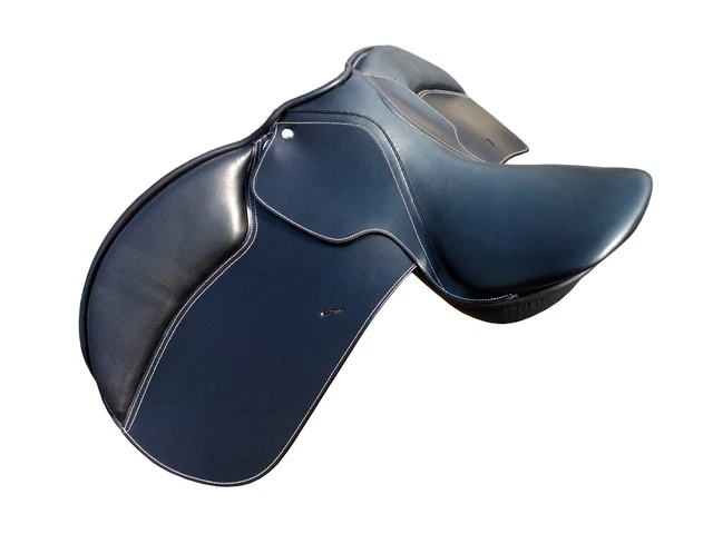 English Horse Saddle Black Leather All Purpose Close Contact Saddle 14" - 18"