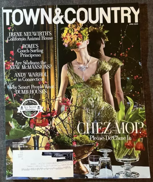 Town & Country Magazine April 2024 Chez Moi?  Irene Neuwirth Andy Warhol