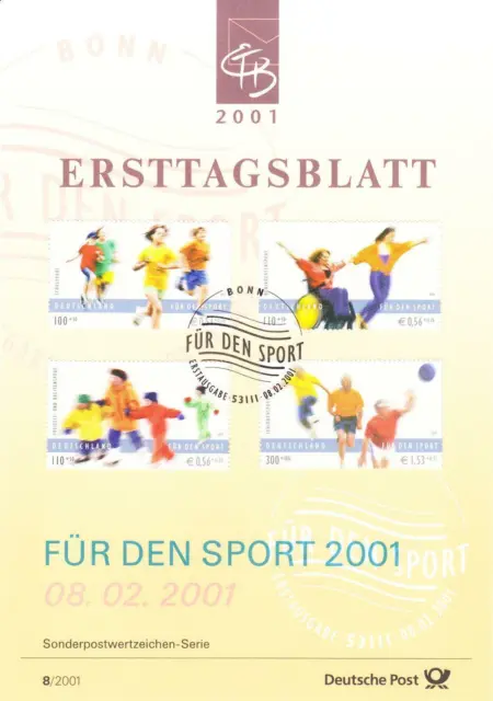 Bund ETB Nr. 8/2001 - Für den Sport 2001