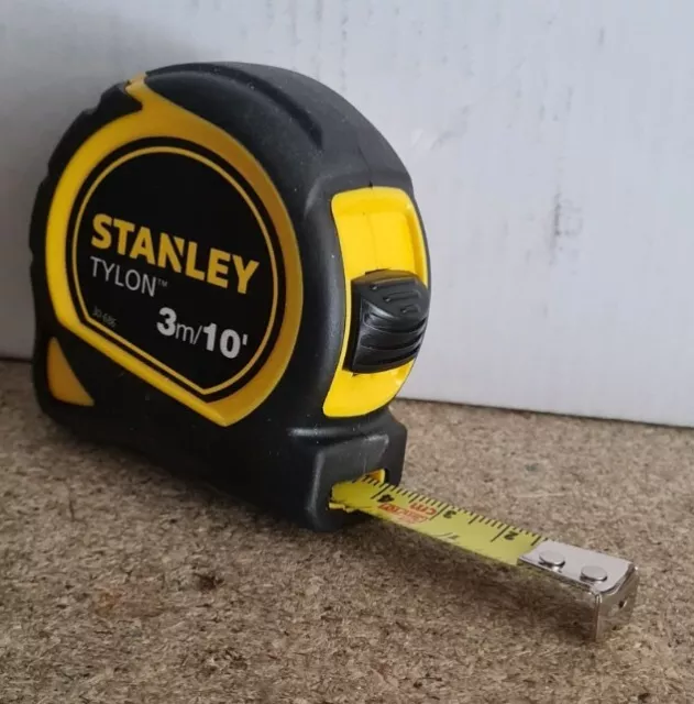 X 12 Stanley 3m/10ft Tylon Tape Measure  Metric/ Imperial  ( in  tray) boxed.