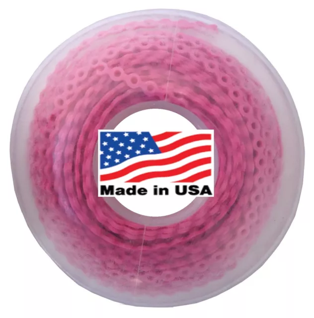 1 Stück kieferorthopädisch Ultra Power durchgehende Kette zahnärztlich elastisch Made in USA pink