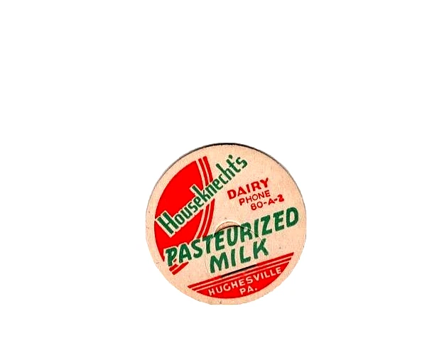 Houseknecht's Pasteurized Milk Bottle Cap Hughesville Pa