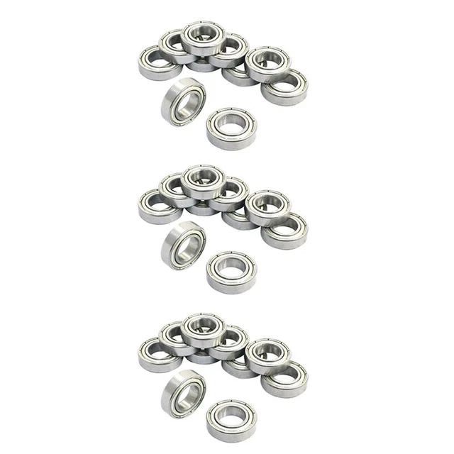 30Pcs 6800Z 10 x 19 x 5mm Einreihiges Abgeschirmtes Rillenkugellager T8Y69081