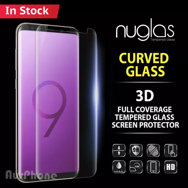 For Samsung S9 S8 Plus Note 9 8 NUGLAS Full Tempered Glass Screen Protector