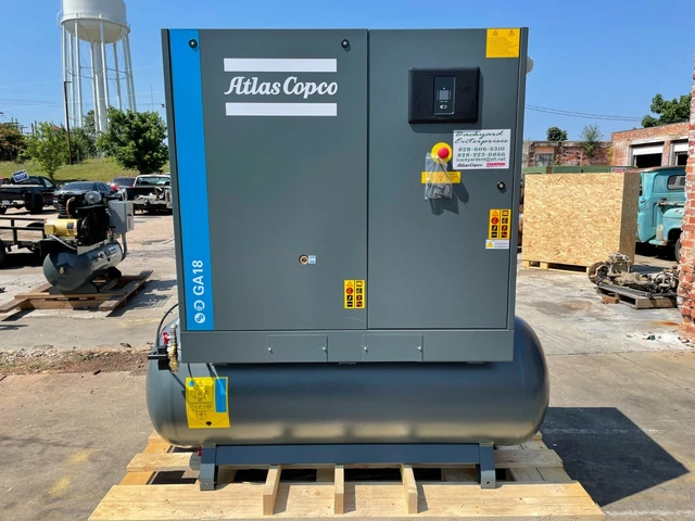 GA18 Atlas Copco 25 hp rotary screw air compressor