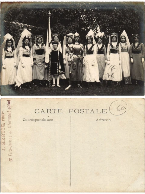 CPA AK carte photo CLERMONT fetes (378214)