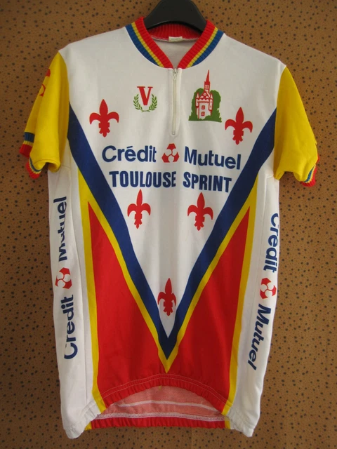 VINTAGE ADIDASCREDIT MUTUEL jersey Trikot Gr. XS 80s / 90s grün EUR 22