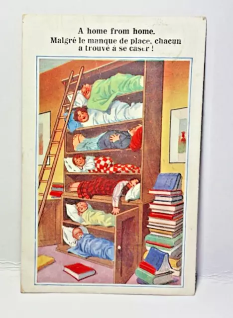 DONALD McGILL multi bunk beds INTER ART SERIES 1920 POSTCARD 21/10