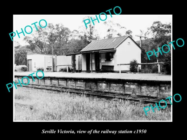 Old Large Historic Photo Of Seville Victoria The Railway Station 1950