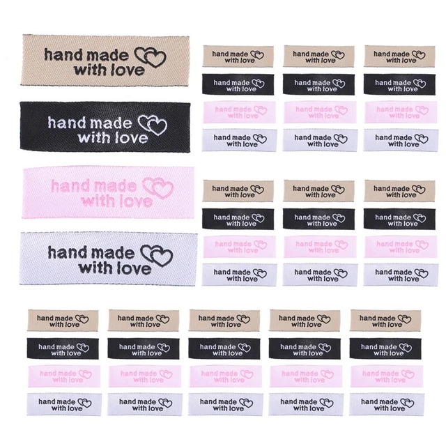 2X(120 Pieces Personalized Sewing Labels Sew on Clothing Labels Handmade Inter3)