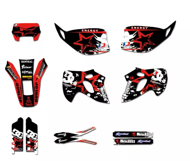Team Graphics Background Decals Kit For Kawasaki KLX 250 19981999 2001 2002 2003