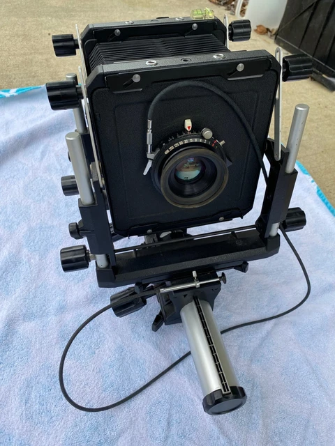 OMEGA VIEW 45E MONORAIL 4x5 LARGE FORMAT CAMERA w/Rodenstock Geronar 1:6,8 f=210