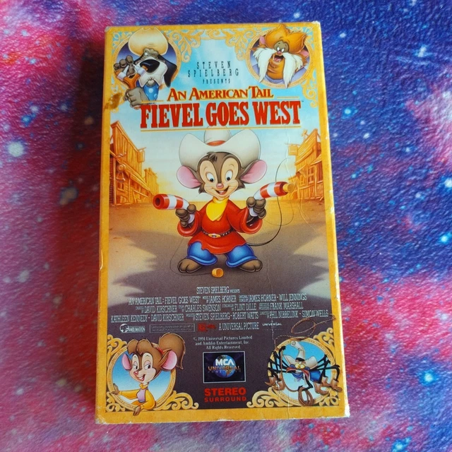 An American Tail Fievel Goes West Vhs AN AMERICAN TAIL Fievel Goes West VHS 1992 film d'animation classique