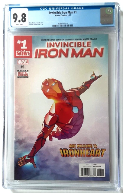 Invincible Iron Man #1 CGC 9.8 First Riri as Ironheart Cover 2017 Marvel Comic