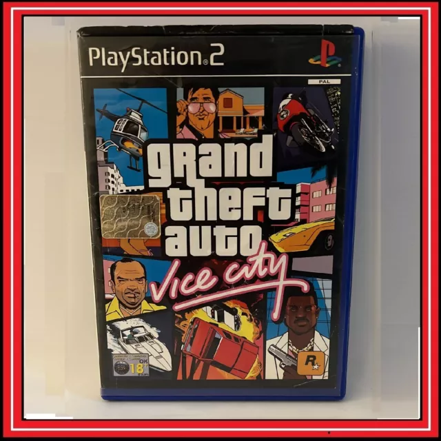GTA Grand Theft Auto VICE CITY per PS2 Sony Playstation 2 PAL Italiano Rockstar