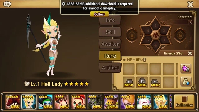 COMPTE SUMMONERS WAR c3- 1nat5 LD EUR 150,00 - FR