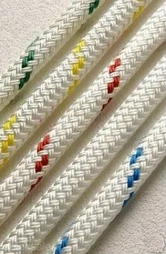 8MM  DOUBLE BRAIDED POLYESTER YACHT ROPE - Per Metre