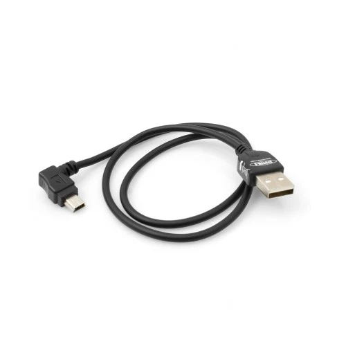 SYSTEM-S Mini-USB-Kabel Mit 90° Winkelstecker (links) – Ca. 27 Cm Für Platzsparendes Laden & Daten