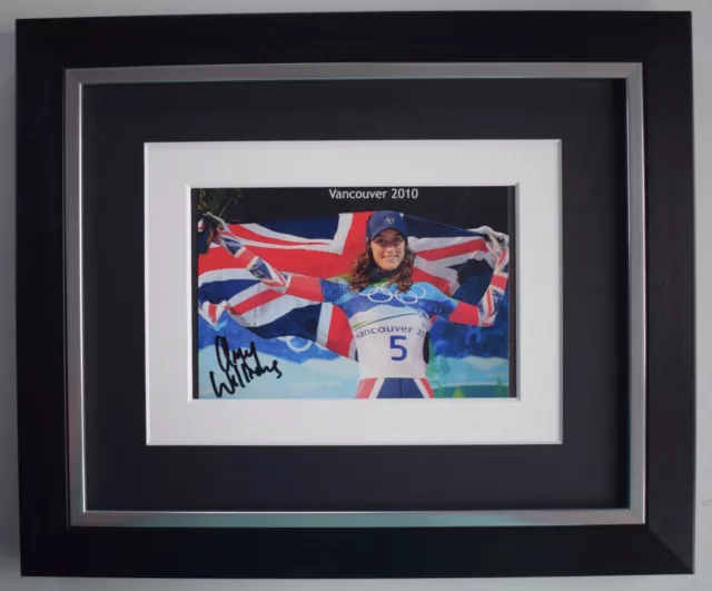 Amy Williams Signed 10x8 Autograph Photo Display Olympics Skeleton COA AFTAL