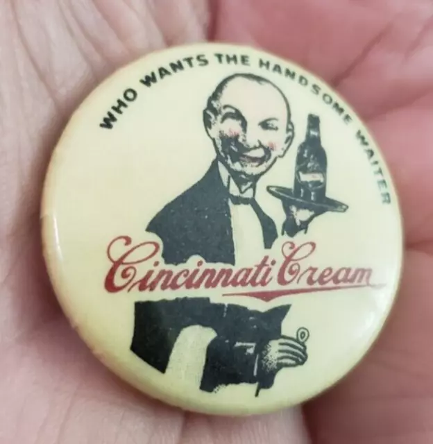 Cincinnati Cream British American Brewing Co Beer Pin Button Stocking Stuffer