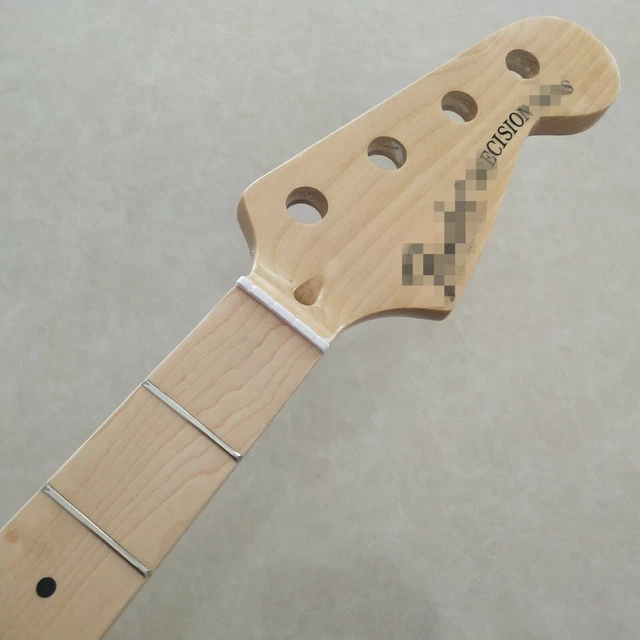 GLOSS MAPLE P bass guitar neck parts 20 fret 34inch Maple Fretboard