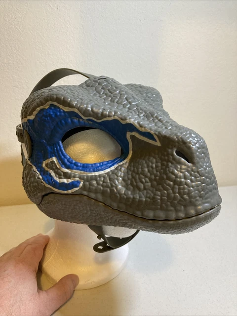 Masque Jurassic World Dominion – Velociraptor Bleu, Réplique Officielle Pour Jeux De Rôle Et Aventures Préhistoriques