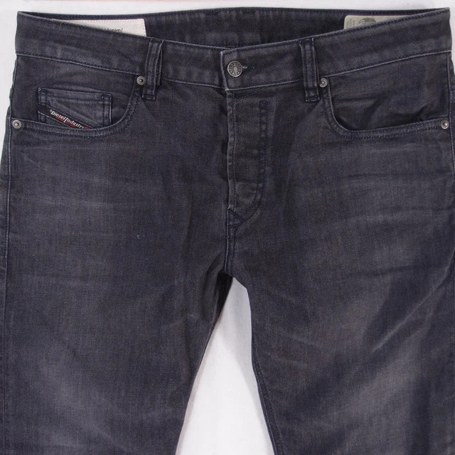 Jean Diesel Troxer Skinny Pour Homme - Taille W33 L32 - Gris - Occasion Très Bon état