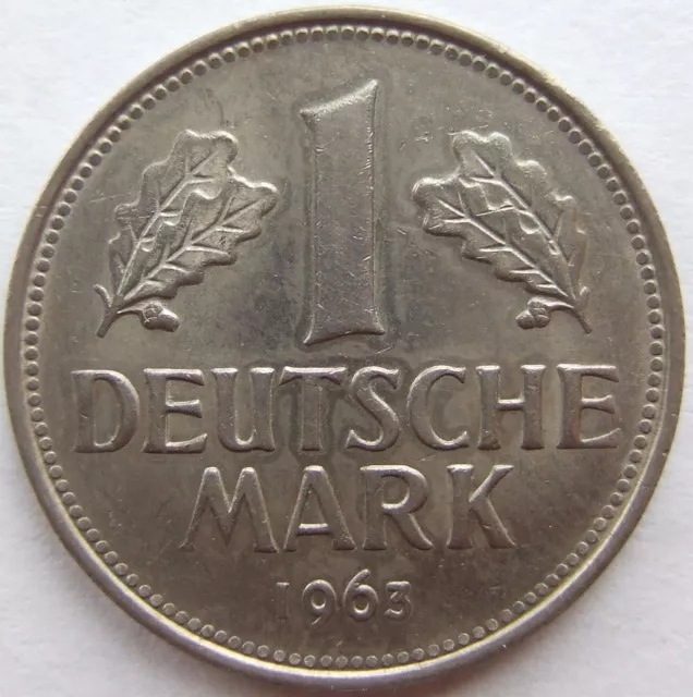 Moneta Rfg 1 Tedesco Marchi 1963 G IN Extremely fine/Brillant uncirculated