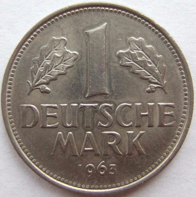 Moneta Rfg 1 Tedesco Marchi 1963 G IN Extremely fine/Brillant uncirculated