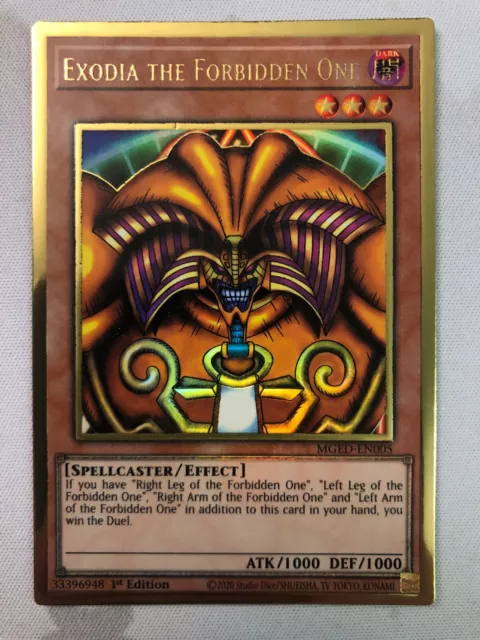 Yugioh: Exodia The Forbidden One - MGED-EN005 - Gold Rare - 1st Edition - NM